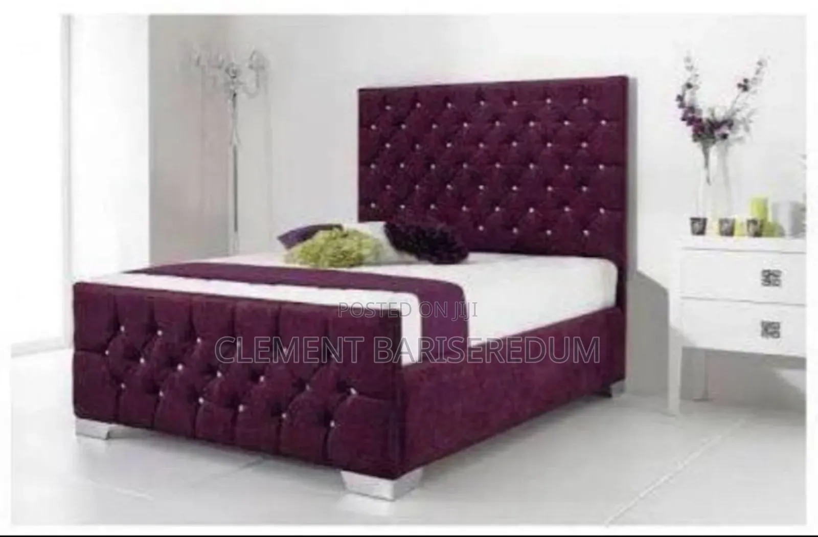 High Quality Padded Bed-flame