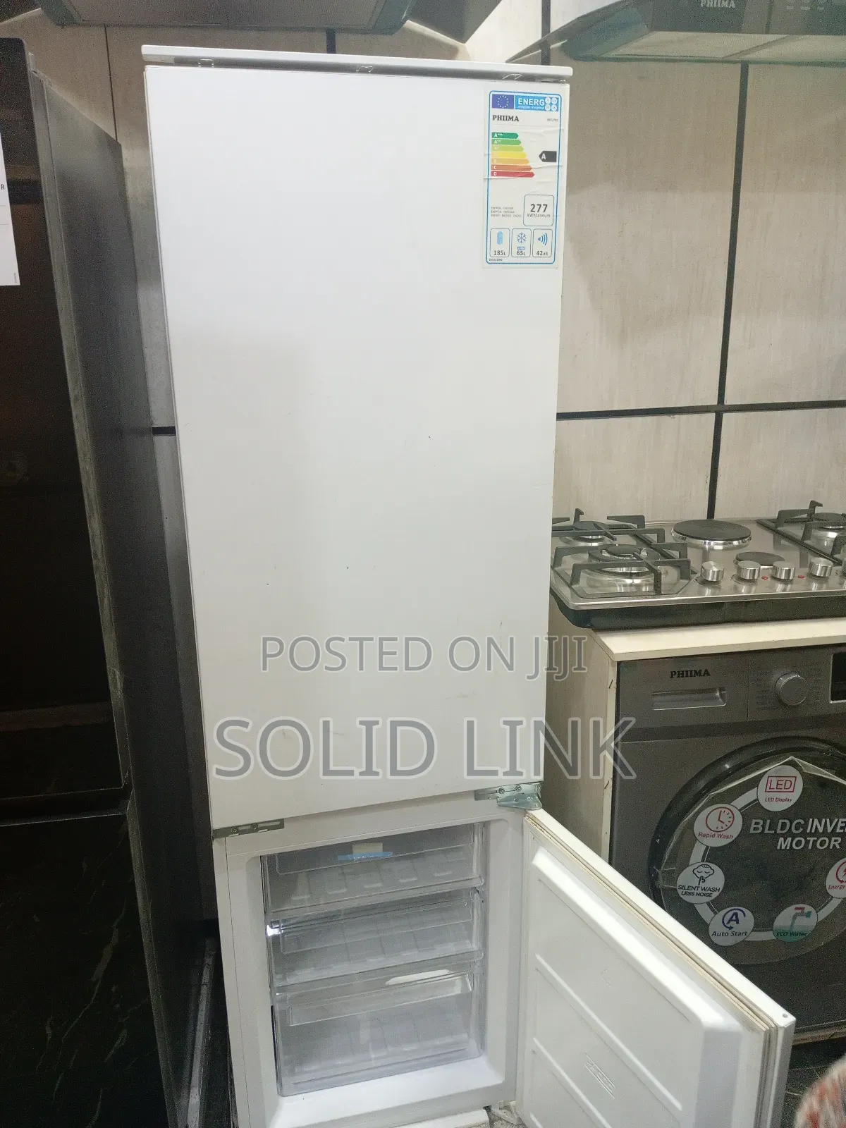 Phiima Double Door Fridge and Freezer Standing