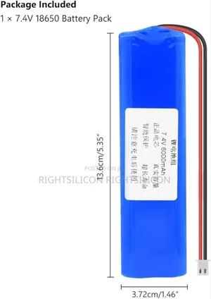 USA Bayte 18650 Battery Pack 7.4V 6000mah Lithiumion Battery