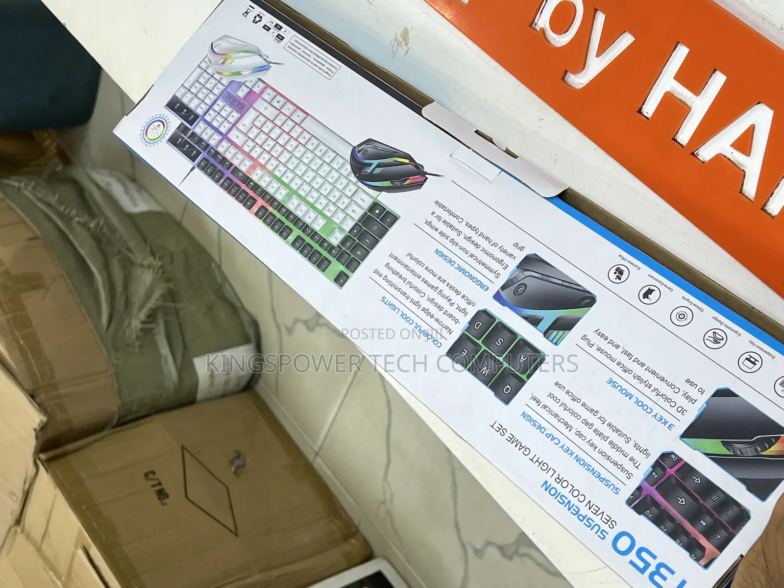 Wired Gaming Keyboard and Mouse With RGB Light
