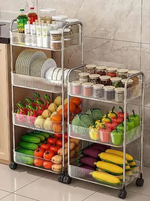 High Quality 4layers Acrylic Trolley