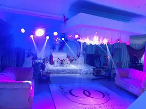 Traditional With Reception Wedding Decor With Full Lighting