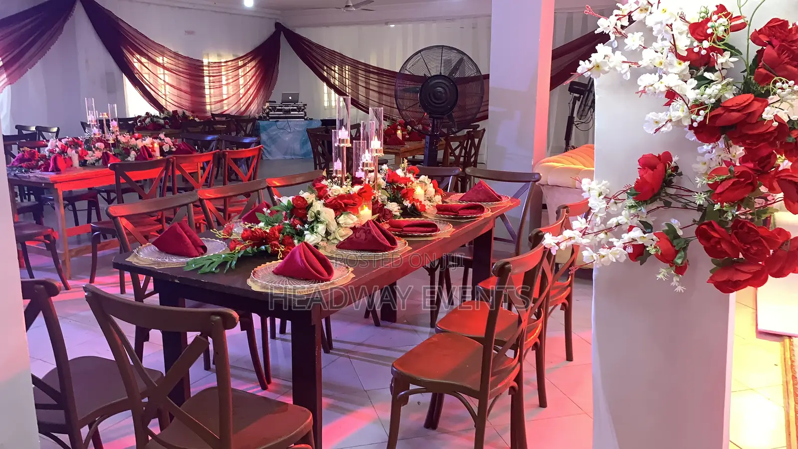 Traditional With Reception Wedding Decor With Full Lighting