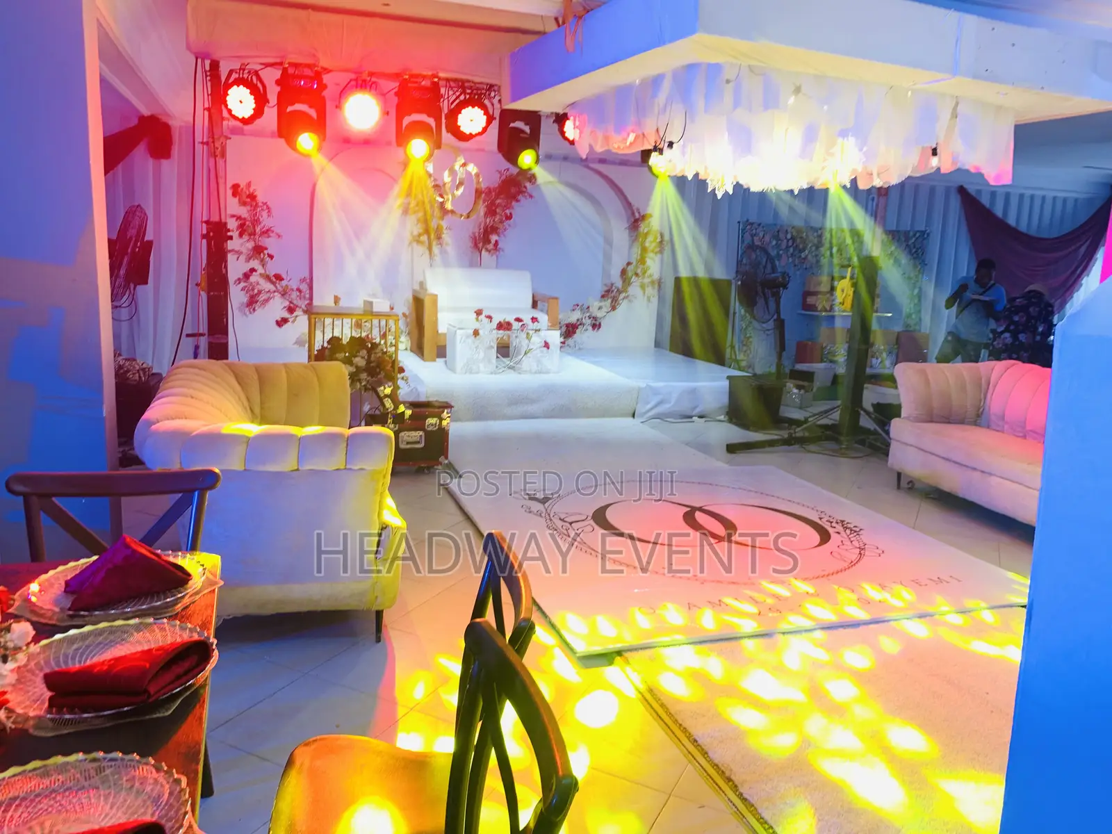 Traditional With Reception Wedding Decor With Full Lighting