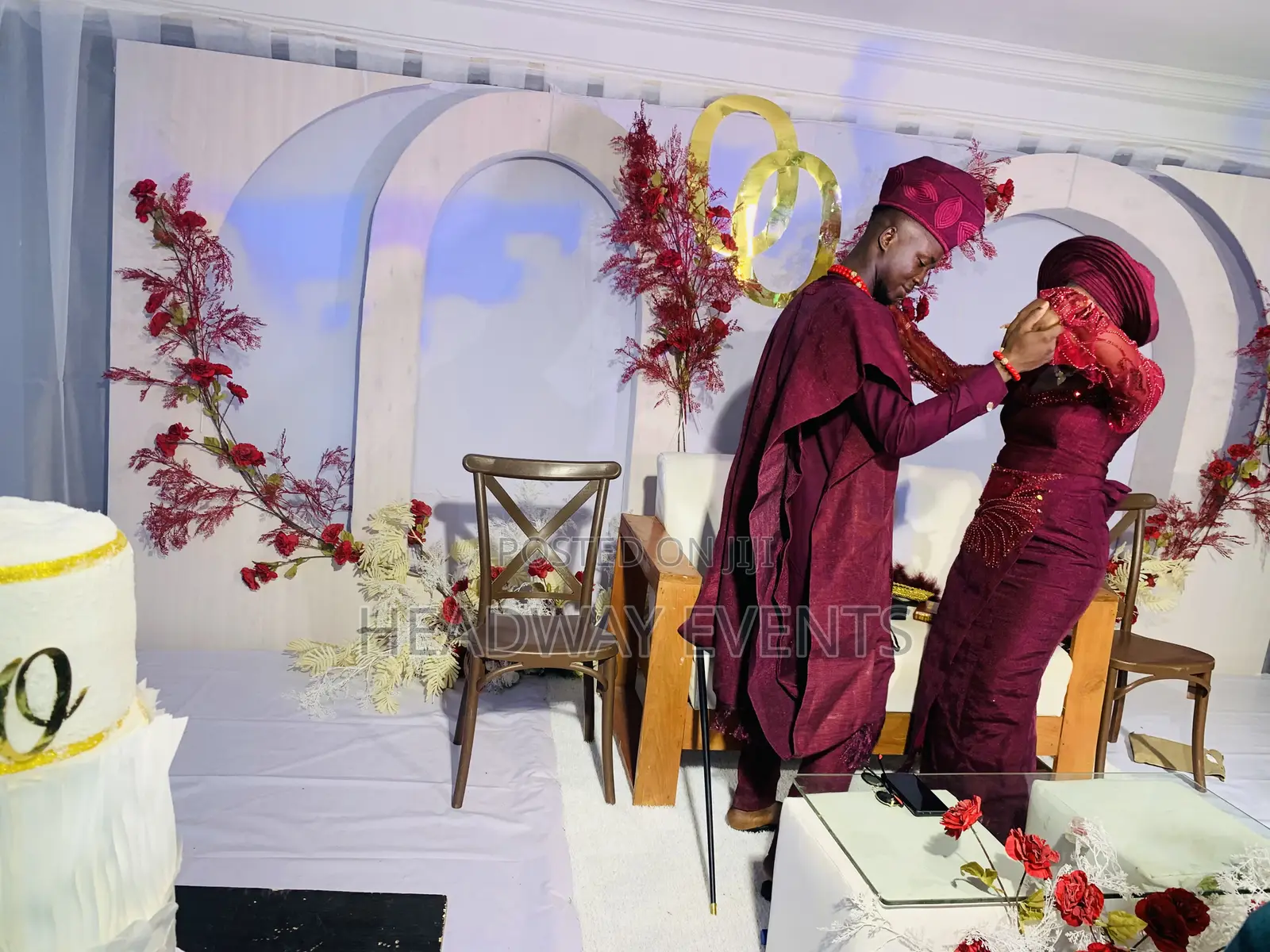 Traditional With Reception Wedding Decor With Full Lighting