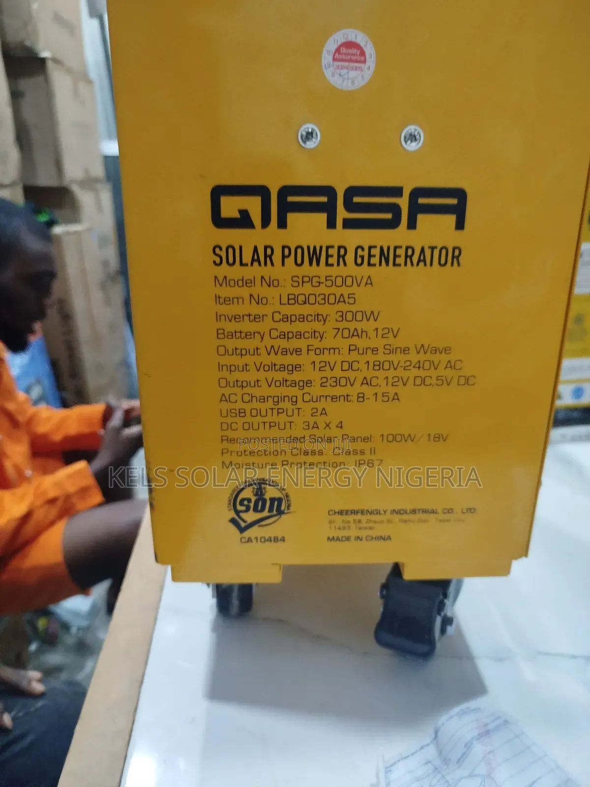 500w Qrsa Solar Generator With 200w Panel
