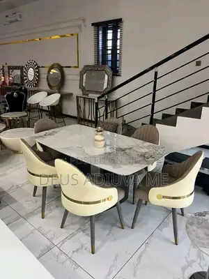 Marble Dining Table and Chairs for Dining Room Amd Kitchen
