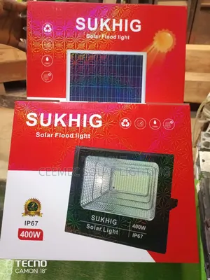 Original Solar Flood-Light With Separate Panel