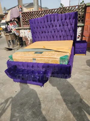 Purple Padded 6by6 Bed Stand
