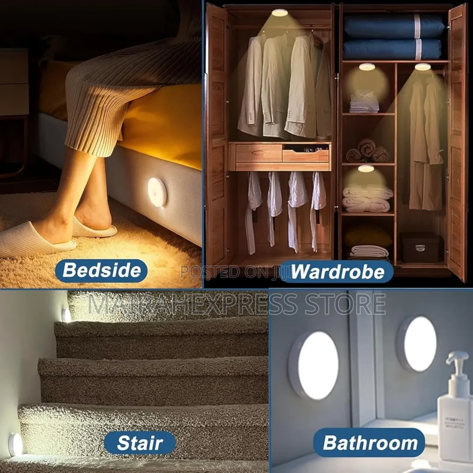 2in1 Colour Rechargeable Motion Sensor Light for Home