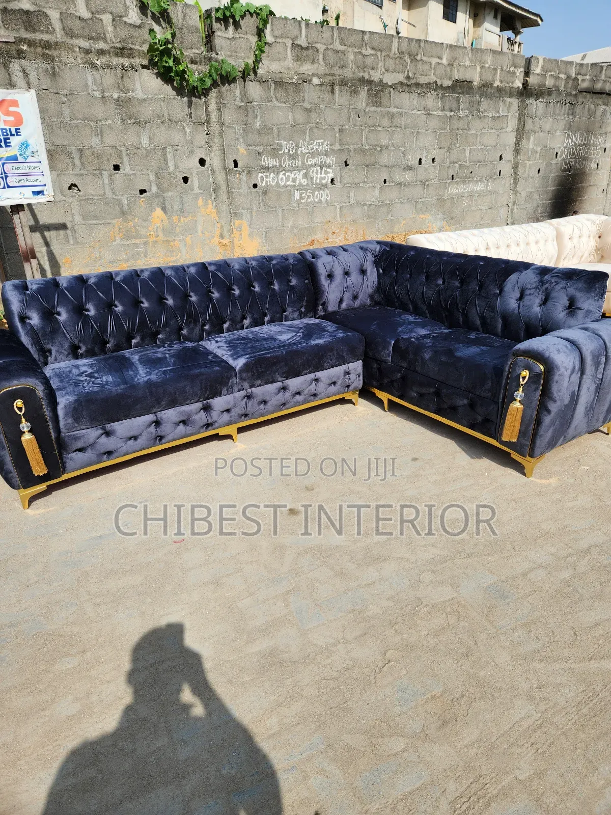 7ftby7ft L-Shaped Sofa Chair