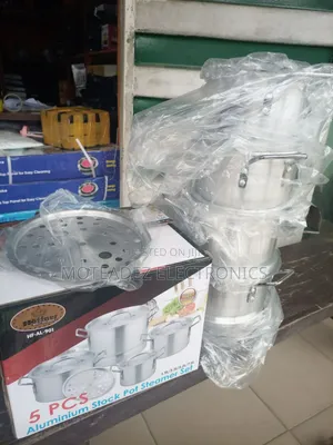 5pcs High Quality Aluminium Stock Pot Steamer Cookware Set