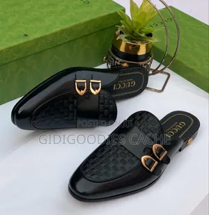 Gucci Double Buckle Strapped Half Shoes
