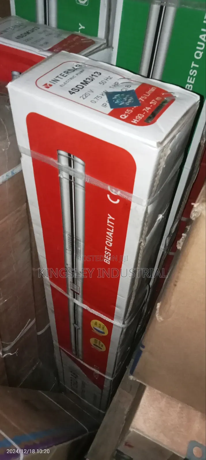 INTERDAB Submersible Pump 1hp 220v