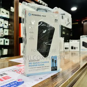 Powerology Portable Power Bank 30000mah PD 45W Fast Charging