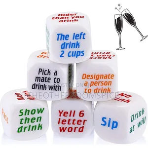 6pc Drinking Dice Adult Fun Party Game Set