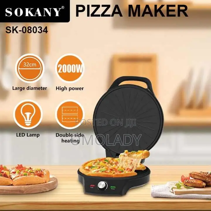 Sokany Electric Non-Stick Pizza Maker- 2000W