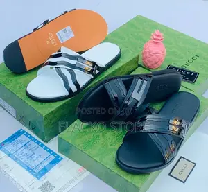 Original Gucci Leather Slippers