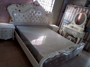 Italian Royal Bed With Dressing Mirror
