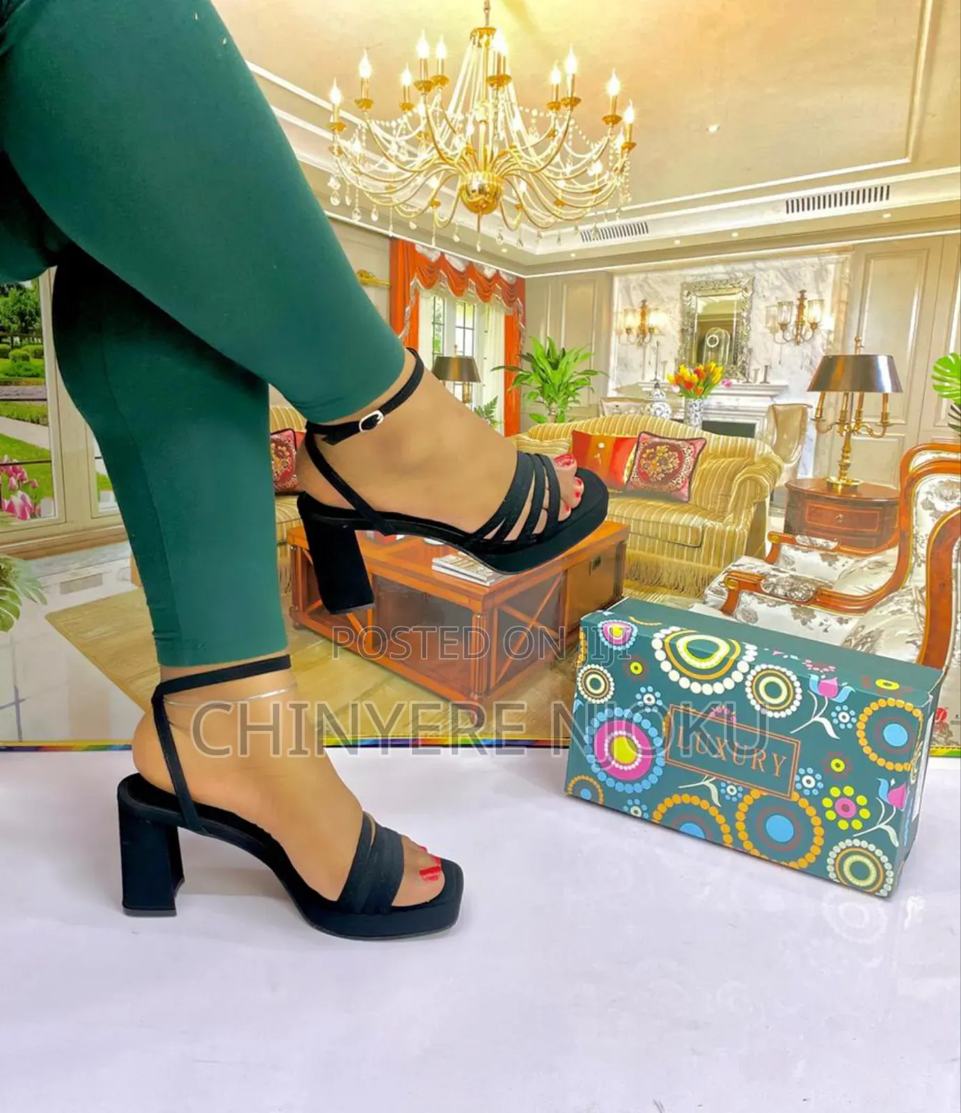 Block Heel Sandals Shoes