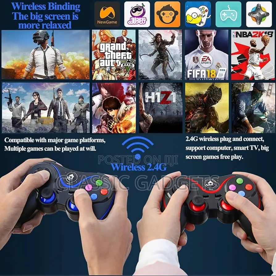 V8 Wireless Game Controller for PC/iPhone/Android