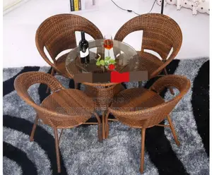 Rattan Outdoor Table and 4 Chairs
