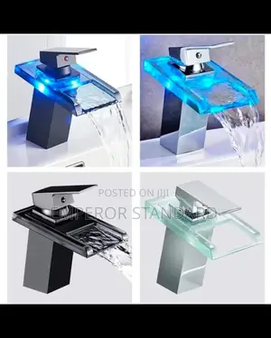 Luxury LED Glass Basin Mixer Tap