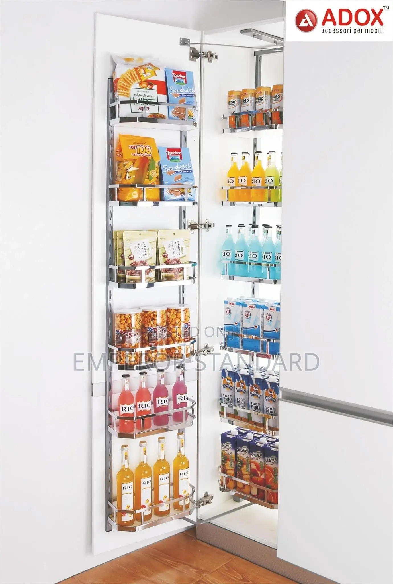 Stainless Steel Traditional Ss Pantry Unit, Wall Mounted
