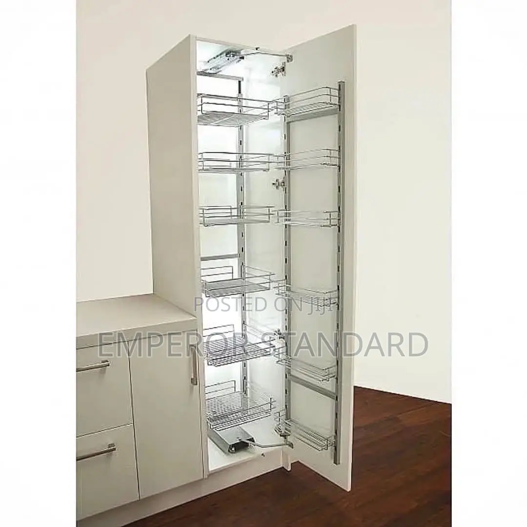 Pantry Unit 6 Steps 12 Baskets Stainless