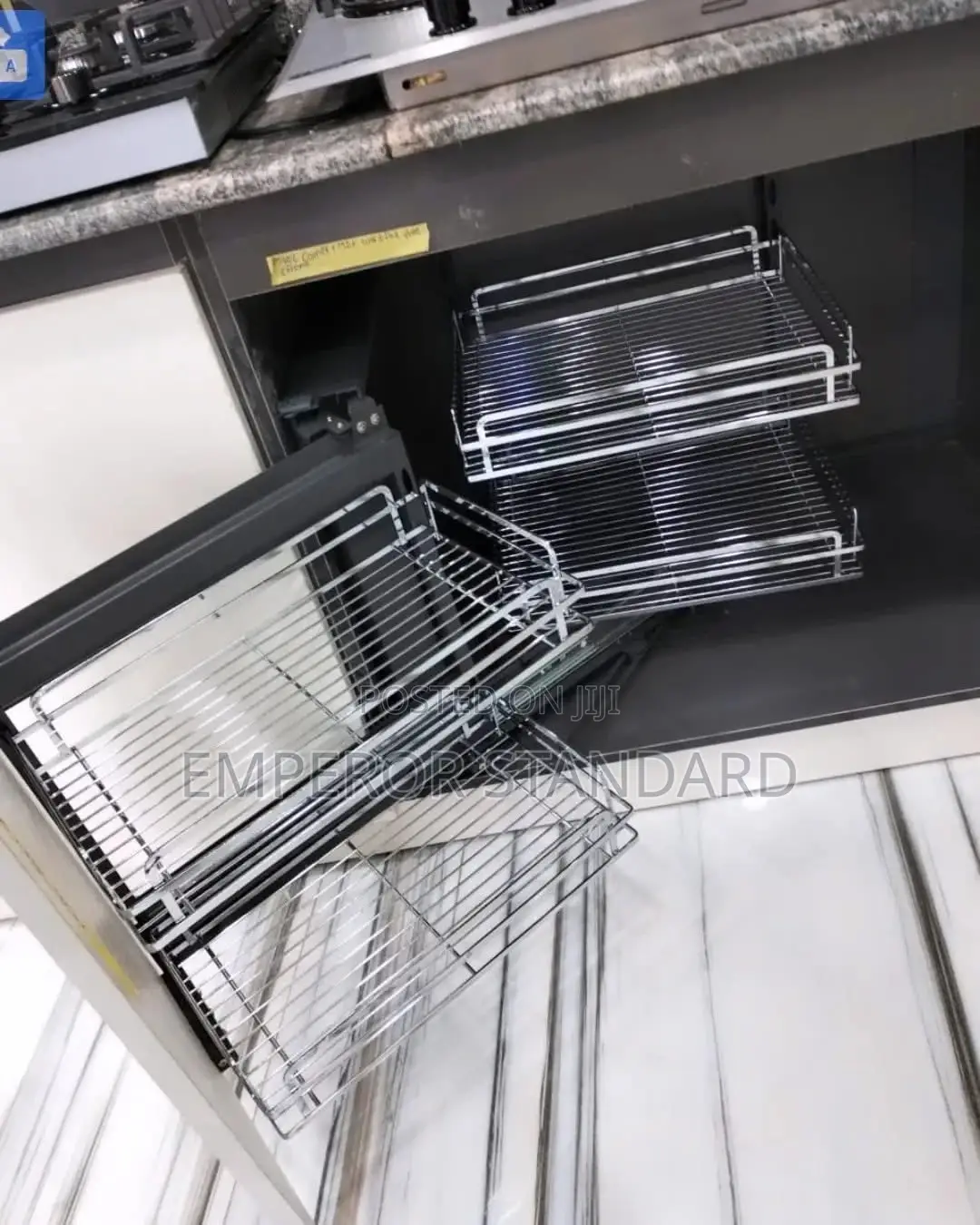 Kitchen Pull Out Aluminum Pantry Unit