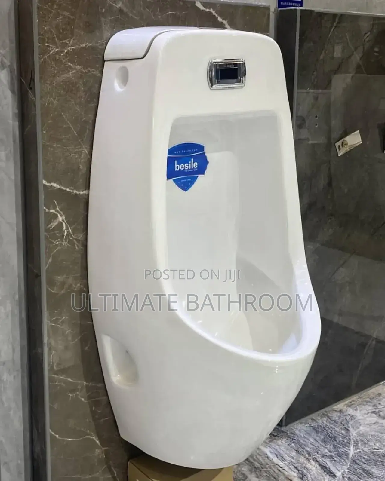 White Wall Mounted Urinal Bowl With Automatic Flusher