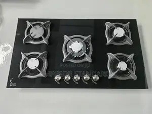 5 Burner Full Gas Cooktop Black