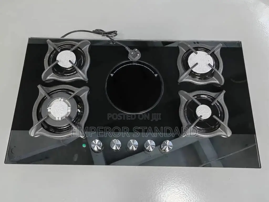 5 Burner Full Gas Cooktop Black