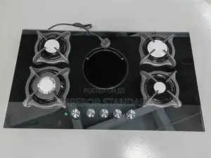 5 Burner Full Gas Cooktop Black