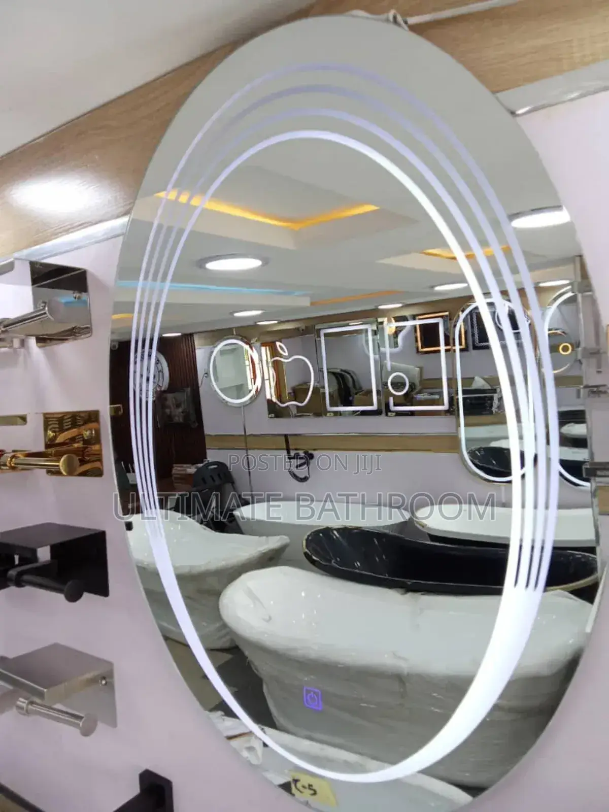 80x60 Multiple Lines Bathroom Mirror