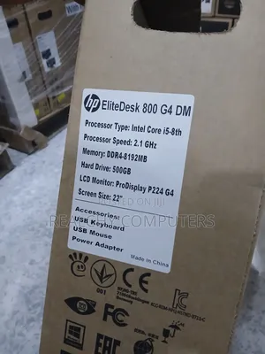 New Desktop Computer HP EliteDesk 800 G4 8GB Intel Core I5 HDD 500GB
