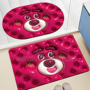 Water Absorbent 3D Flat Visual Foot Mat