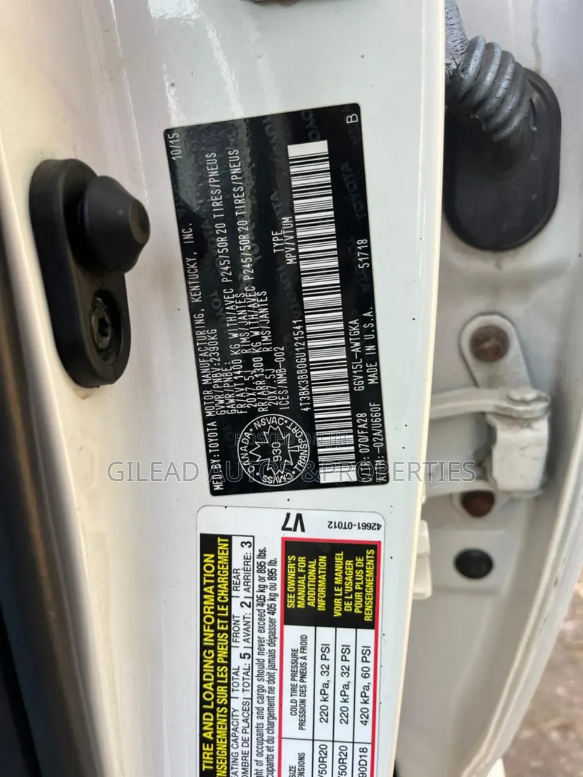 Toyota Venza 2016 White