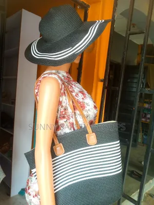 Luxurious Beautiful Beach Hat and Bag