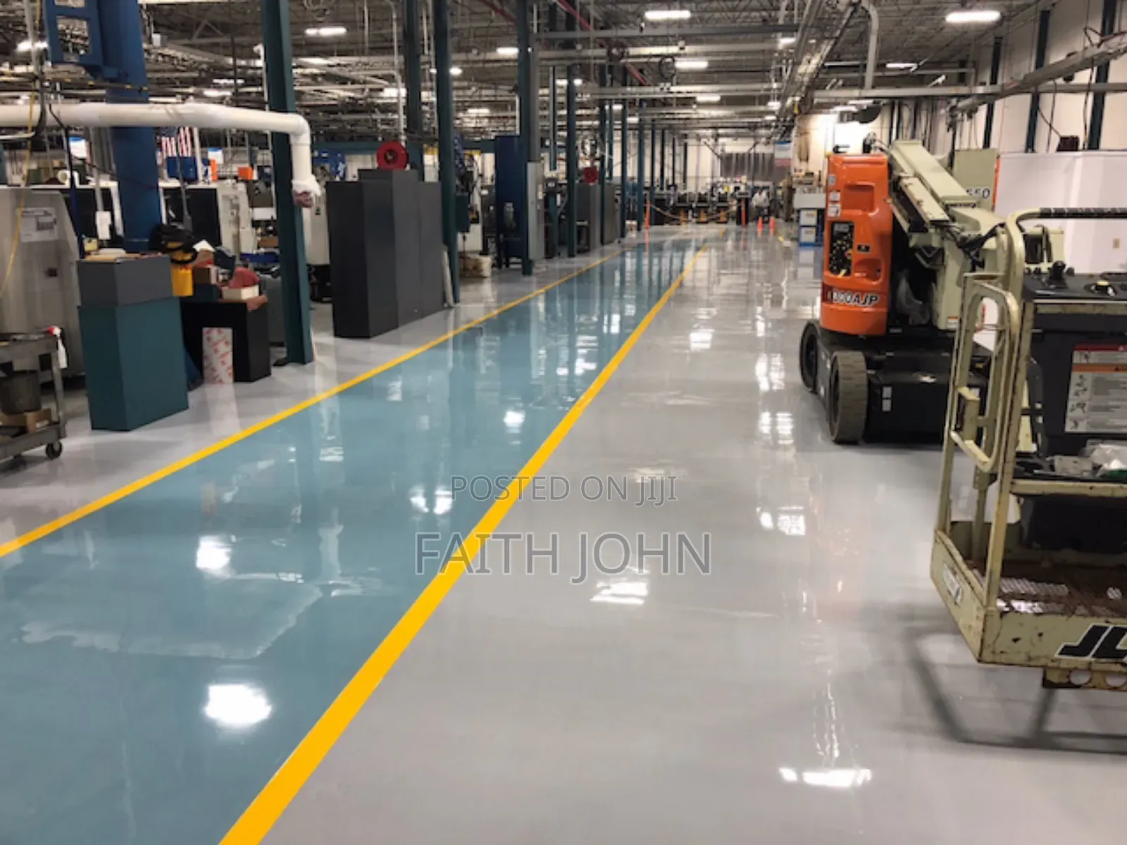 Greenish Epoxy Flooring