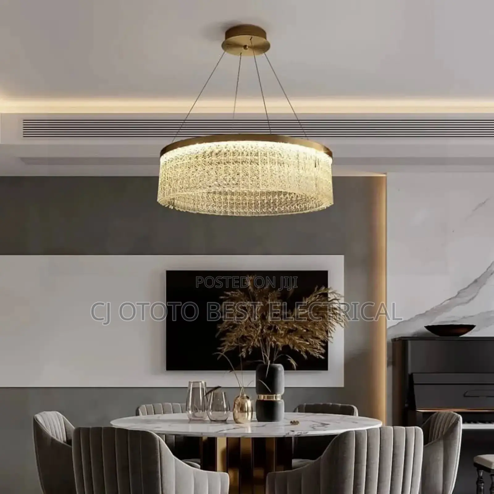 Luxury Led Chandelier Light Available Now, Adjustable.