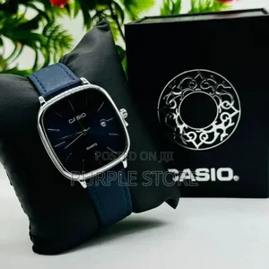 Caso Blue Leather Wristwatch
