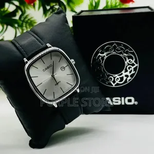Photo - Casio Black Leather Wristwatch