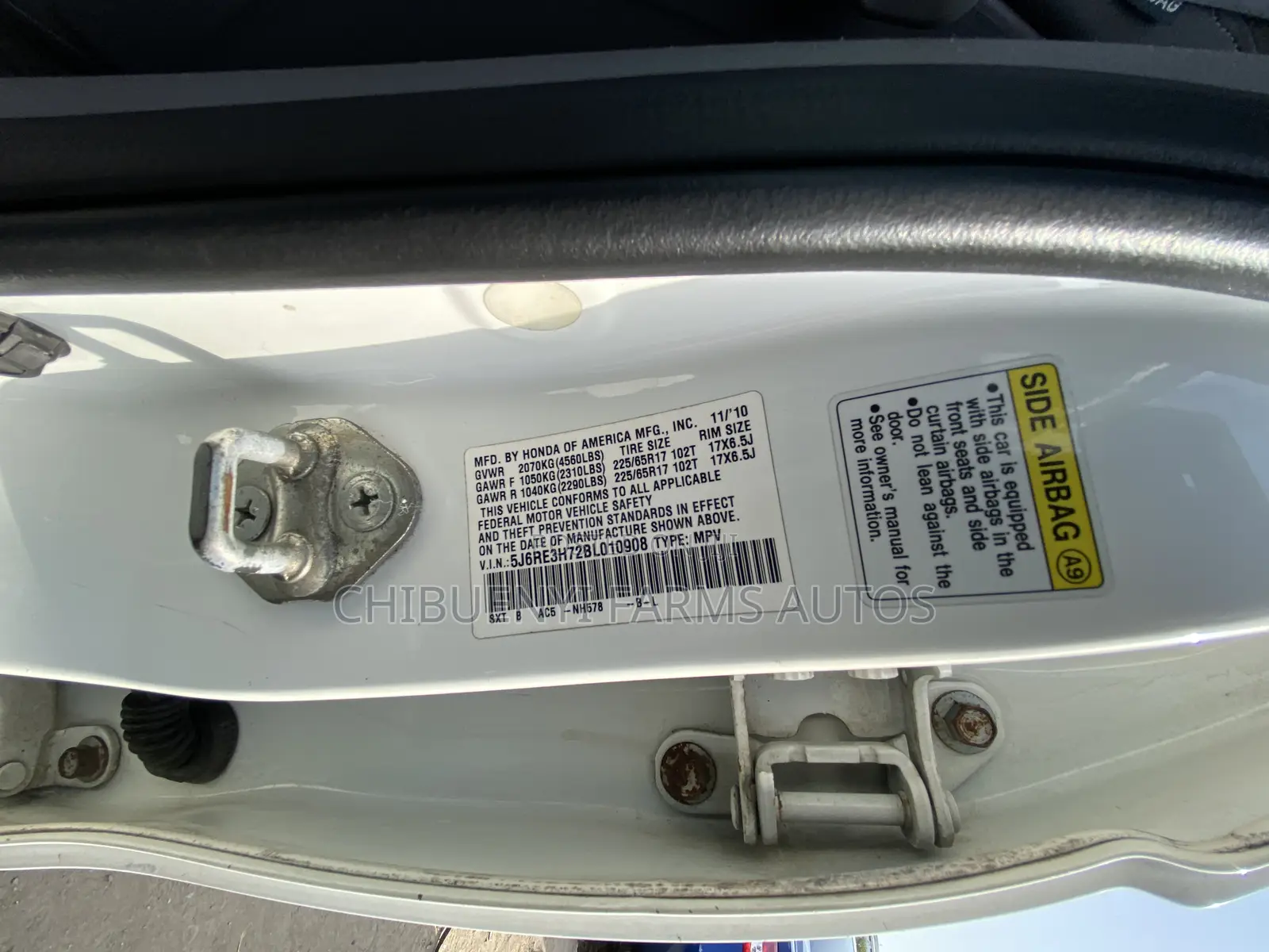 Honda CR-V 2012 White