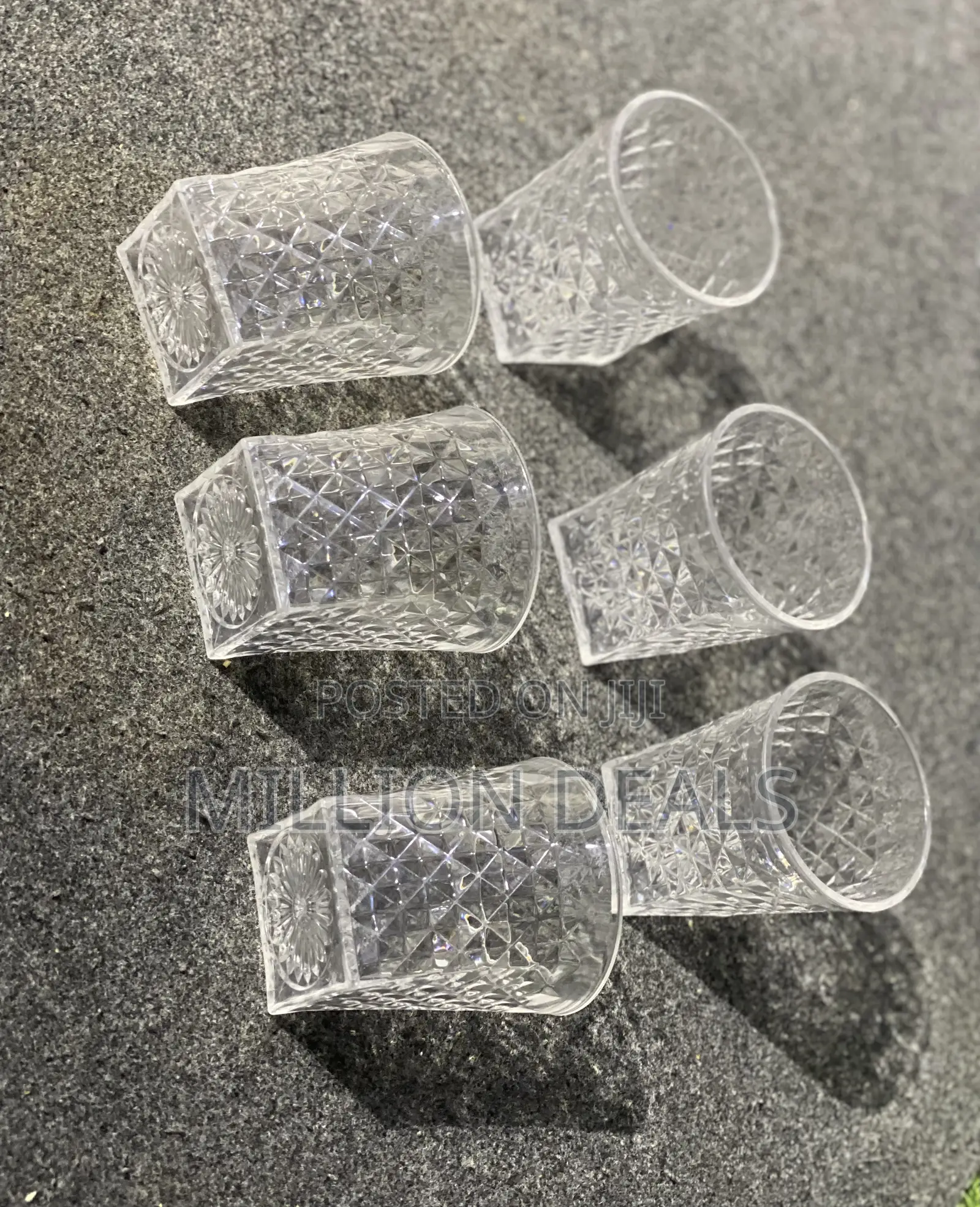 6-in-1 Unbreakable See Through Drinkware Cups