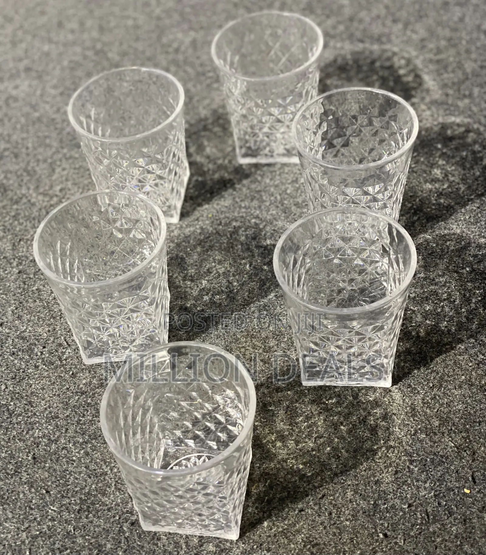 6-in-1 Unbreakable See Through Drinkware Cups