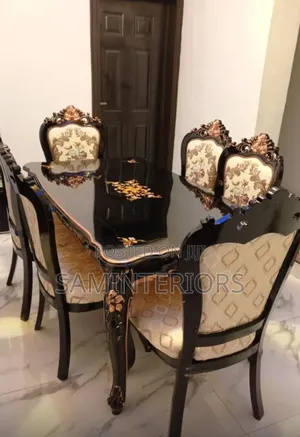 Classic and Strong Royal Dining Set With 6 Chairs