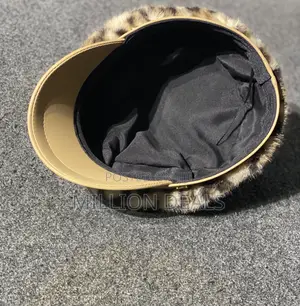 Fur Luxe Tortoise Print Men’S Cap