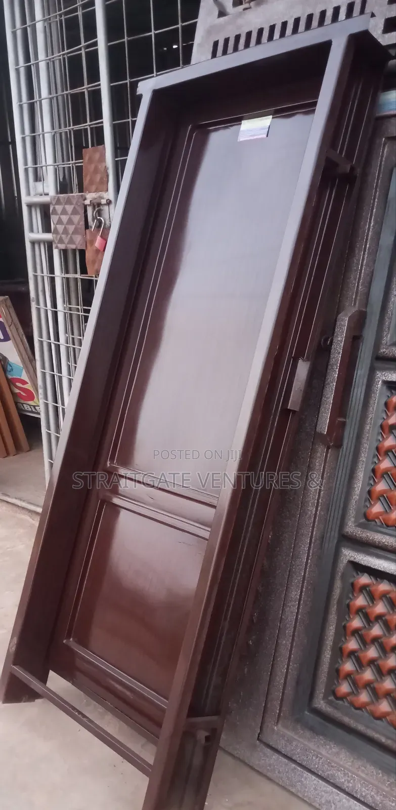 Plain Woodgrain Iron Door