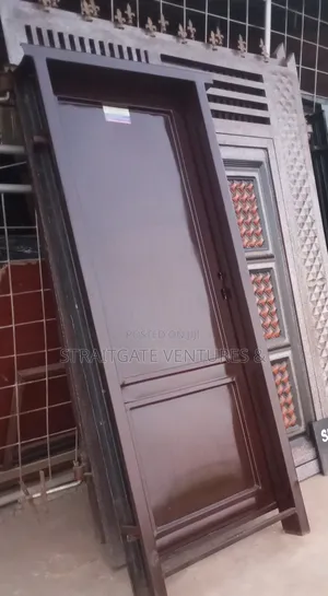 Plain Woodgrain Iron Door
